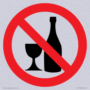 Prohibition: No alcohol
